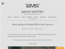 Tablet Screenshot of gavox.com